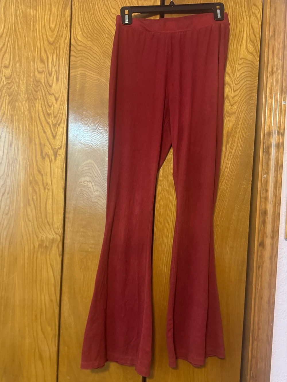 EARTHBOUND Burgundy Red Flare Pants